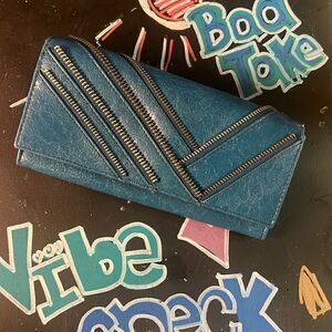 Matt & Nat Ocean Blue Continental Vegan Leather Wallet